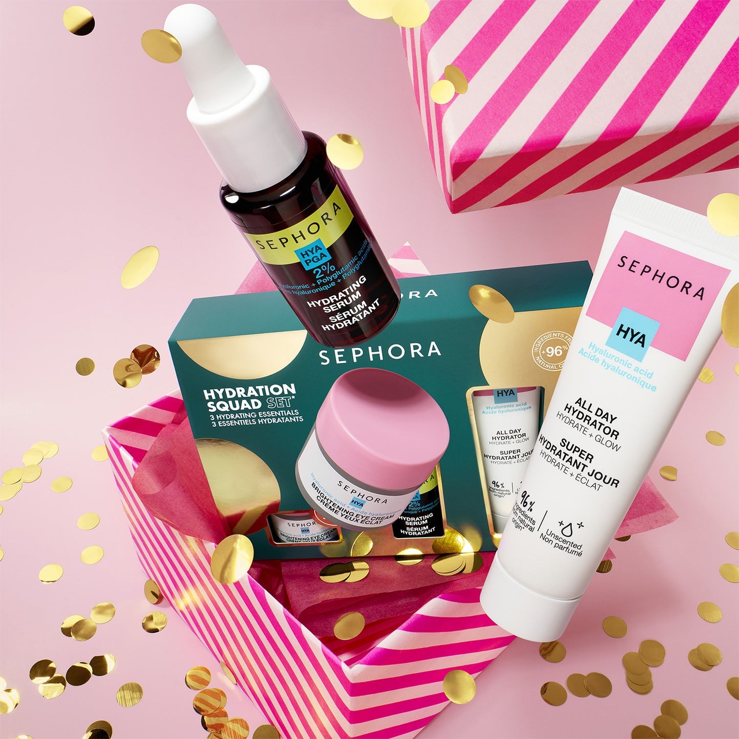 SEPHORA – Drėkinamasis veido priežiūros rinkinys „3 žingsnių hidratacija“