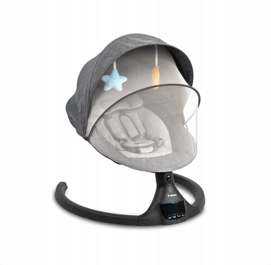 Kidnort - Elektrinis kūdikio gultukas–supynė su „Bluetooth“ ir pulteliu