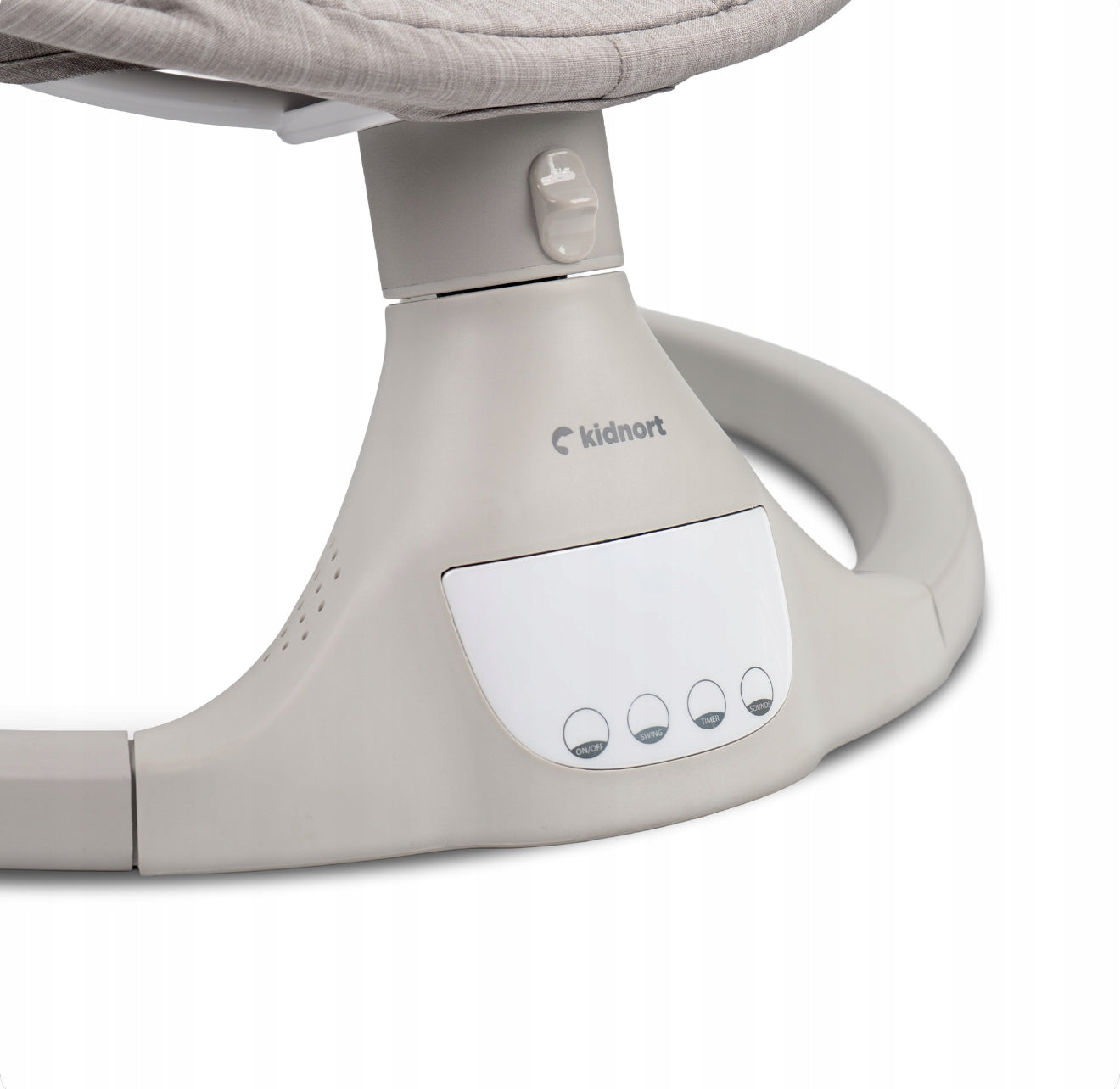 Kidnort - Elektrinis kūdikio gultukas–supynė su „Bluetooth“ ir pulteliu (pilkas)