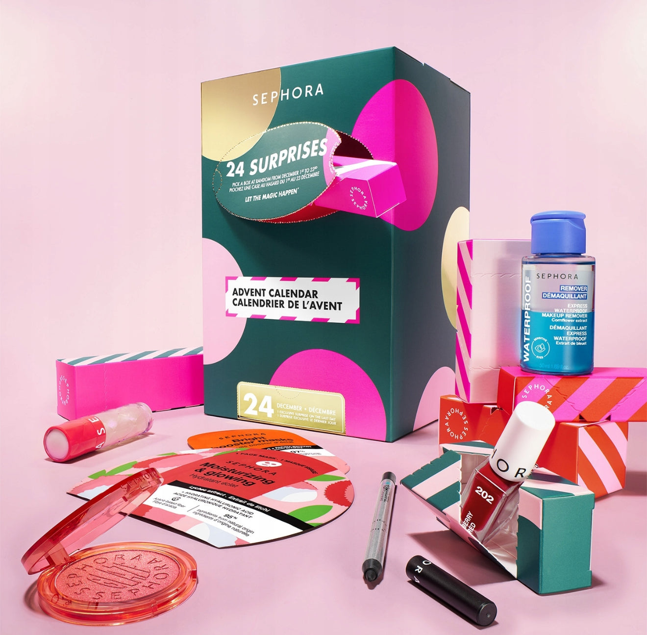 SEPHORA COLLECTION 2025 Advento kalendorius – 24 kosmetikos priemonių