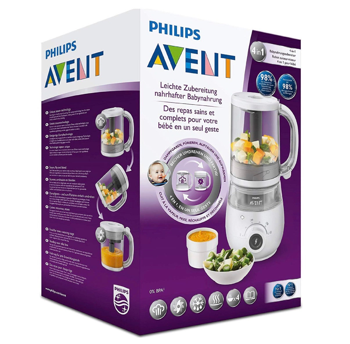PHILIPS AVENT garintuvas trintuvas 4in1 SCF8883/01
