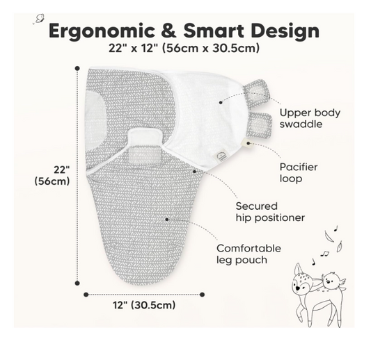 „KeaBabies“ - Organiniai kūdikių vystykliukai – 3 vnt. rinkinys (0-3mėn.)