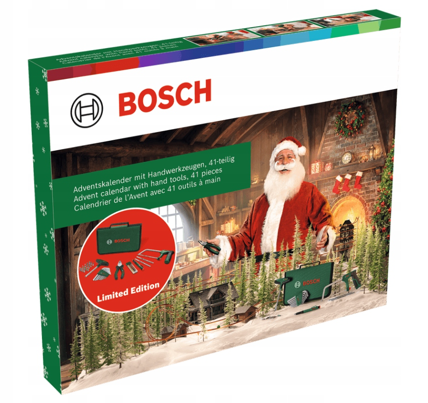 Advento kalendorius BOSCH 2025 – 41 dalių įrankių rinkinys