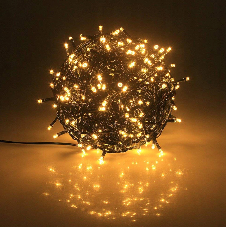 Kalėdinės LED lemputės eglutei – 500 LED, 32,7 m, šiltai balta šviesa