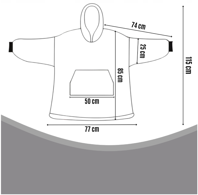 Pledas – džemperis „Grey Fur“ XXL