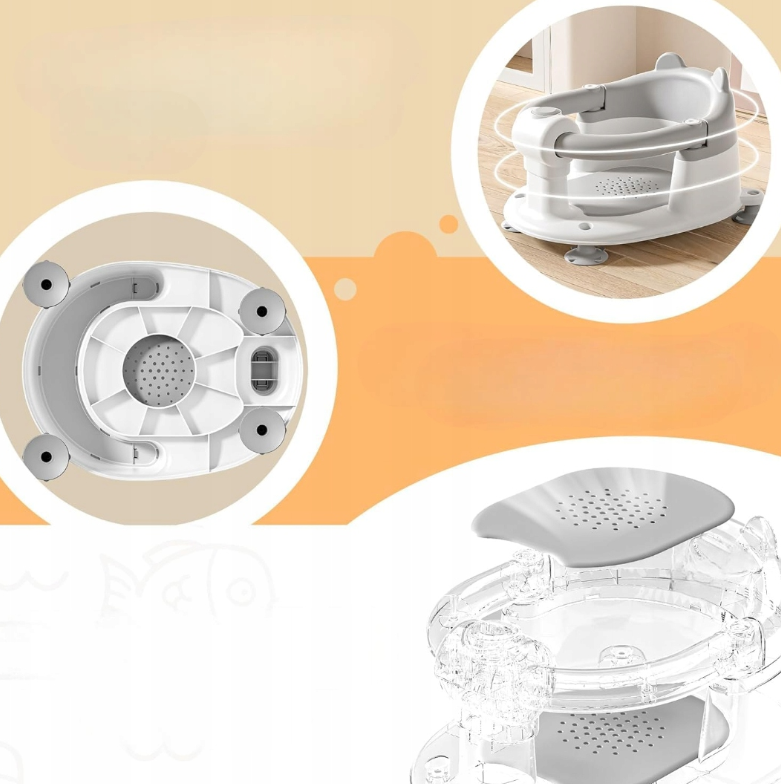 Kūdikių vonios kėdutė „Meškučio“ dizaino