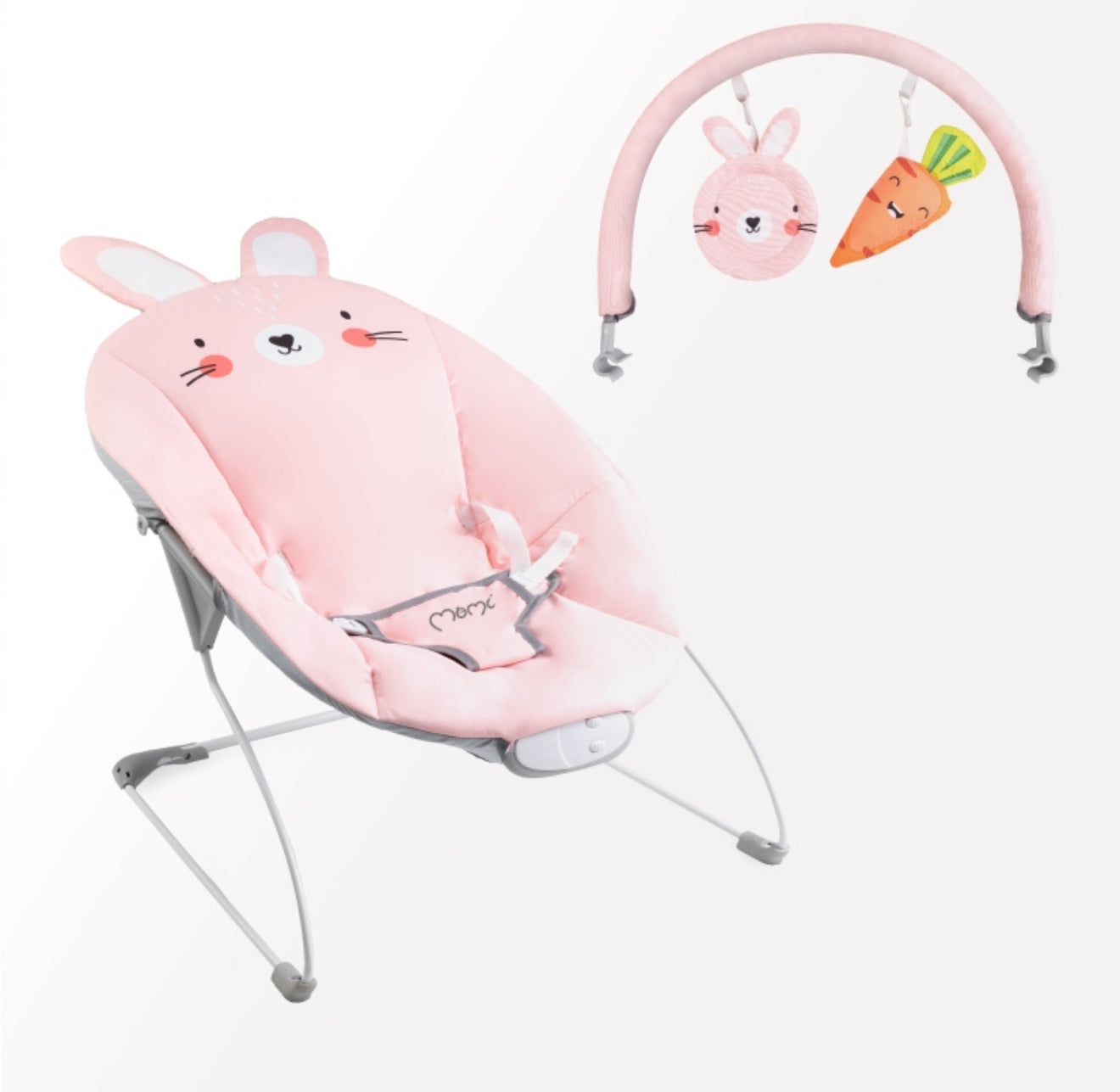 MoMi Glossy Baby Vibrating Bouncer