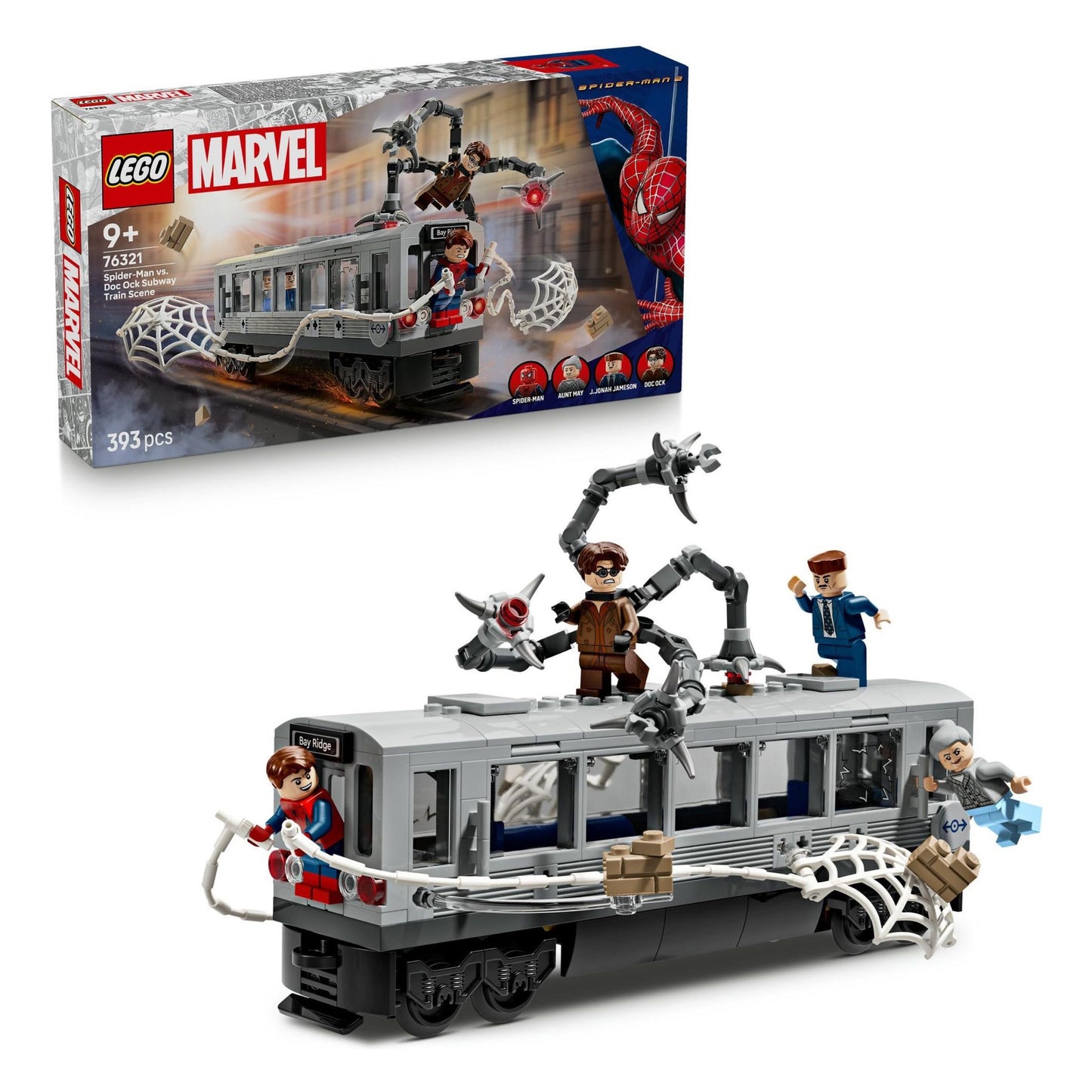 LEGO® Super Heroes Marvel Žmogaus voro ir Daktaro Aštuonkojo kova metro