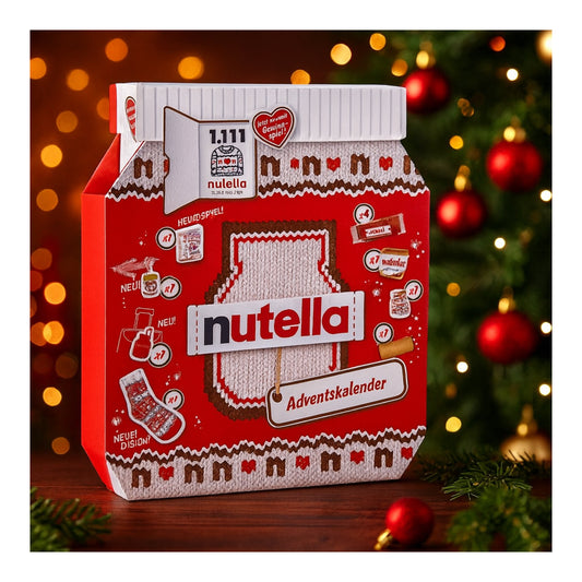 „Nutella“ Advento kalendorius 2025 – šventinis rinkinys su saldžiomis staigmenomis