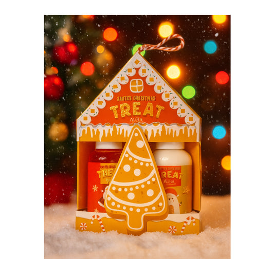 “Gingerbread House” - Kalėdinis kosmetikos rinkinys – imbierinio sausainio aromato