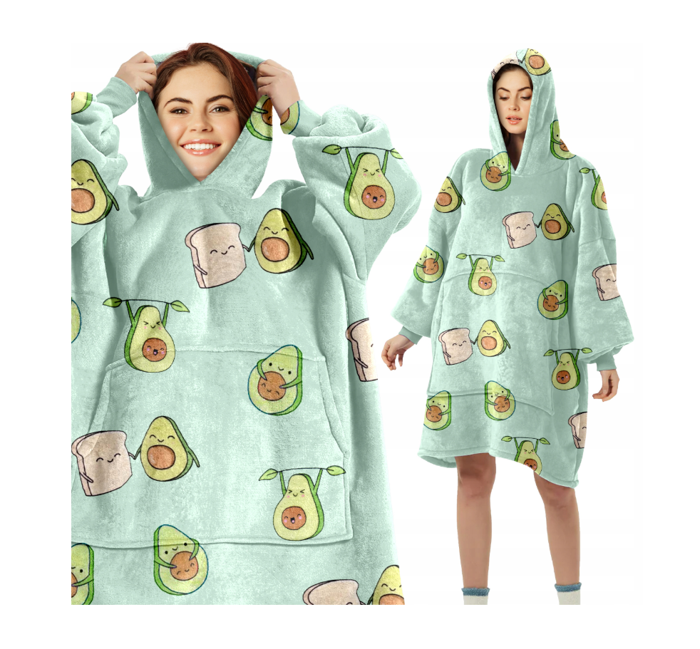 Pledas – džemperis „Plushie Avocado“ – XXL