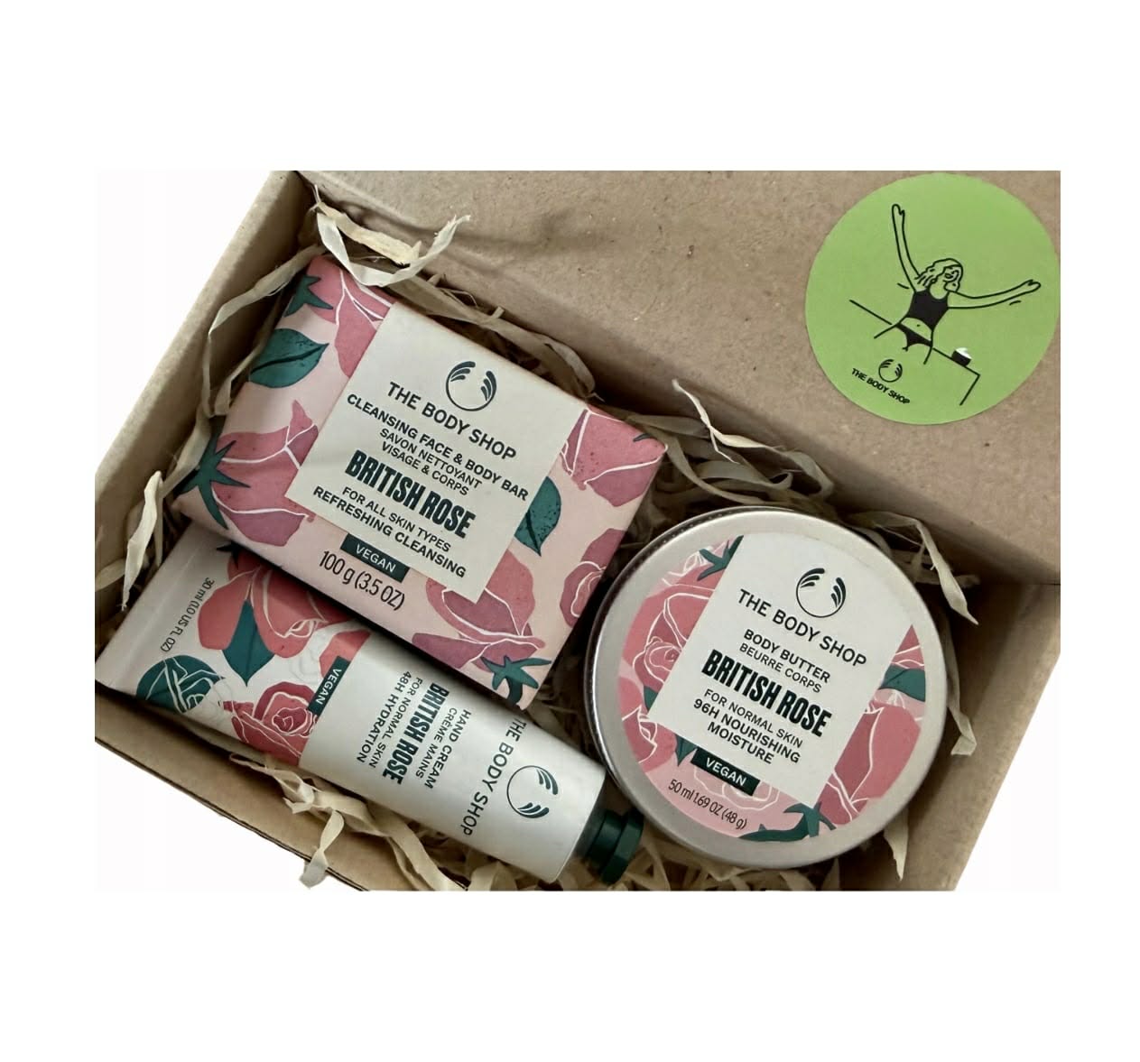 „THE BODY SHOP“ BRITISH ROSE dovanų rinkinys