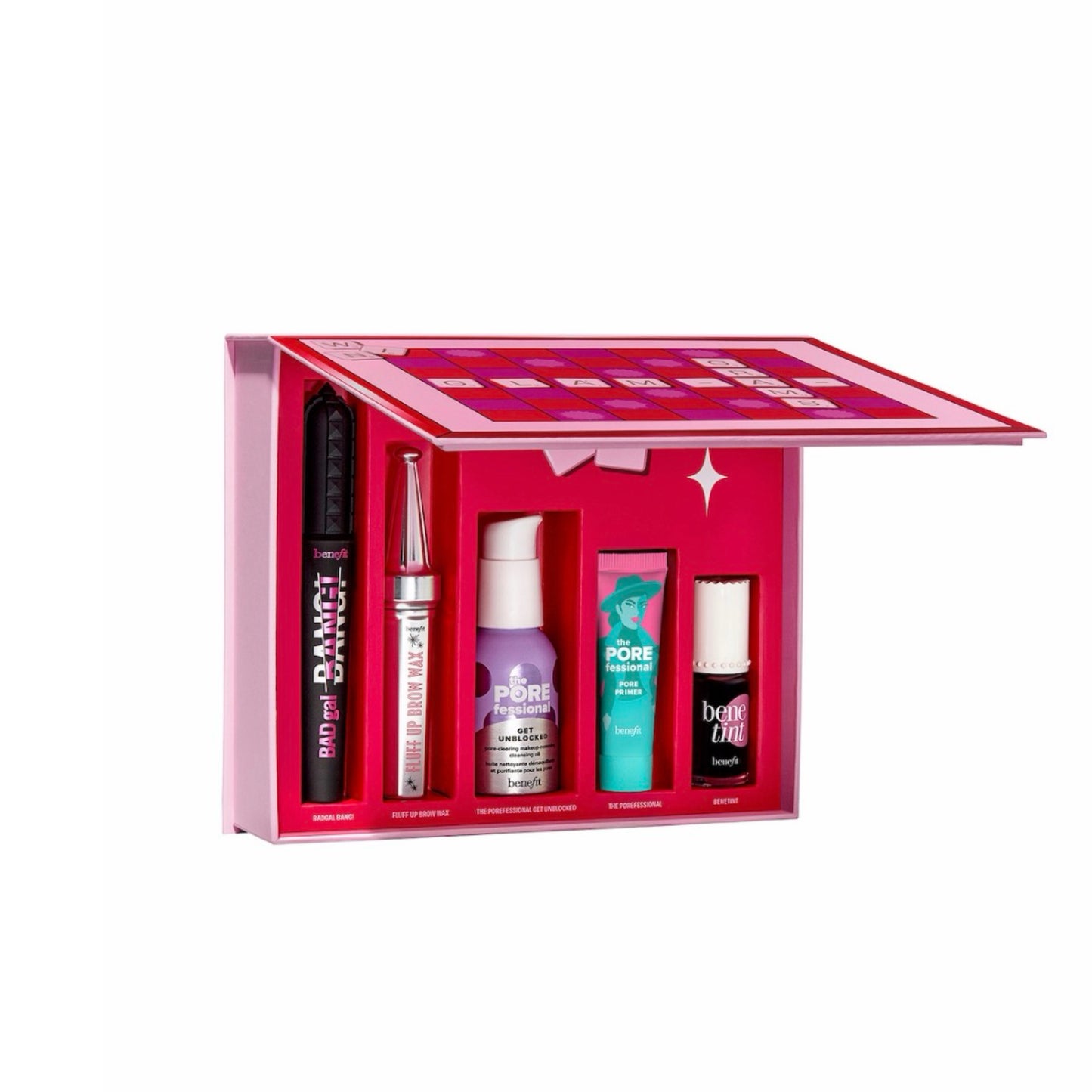 Benefit „Glam-A-Grams“ – makiažo ir odos priežiūros rinkinys