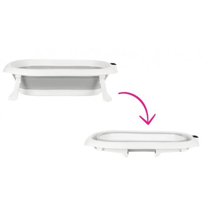 Foldable bathtub BB Premium with thermometer Gray