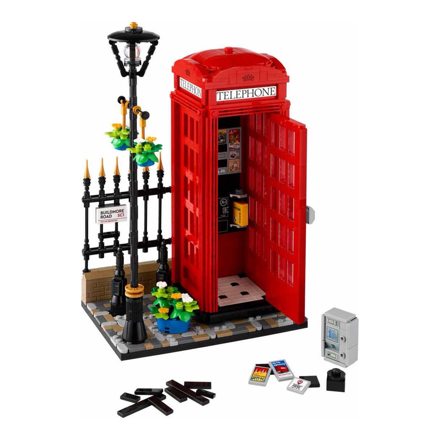 LEGO® Ideas Raudonoji Londono telefono būdelė 21347