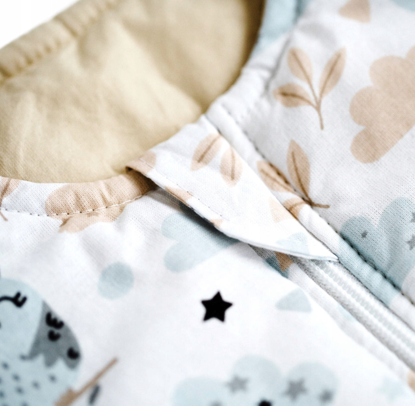 “BabyU” šiltas dvipusis miegmaišis su kojinytėmis, 1.5 TOG