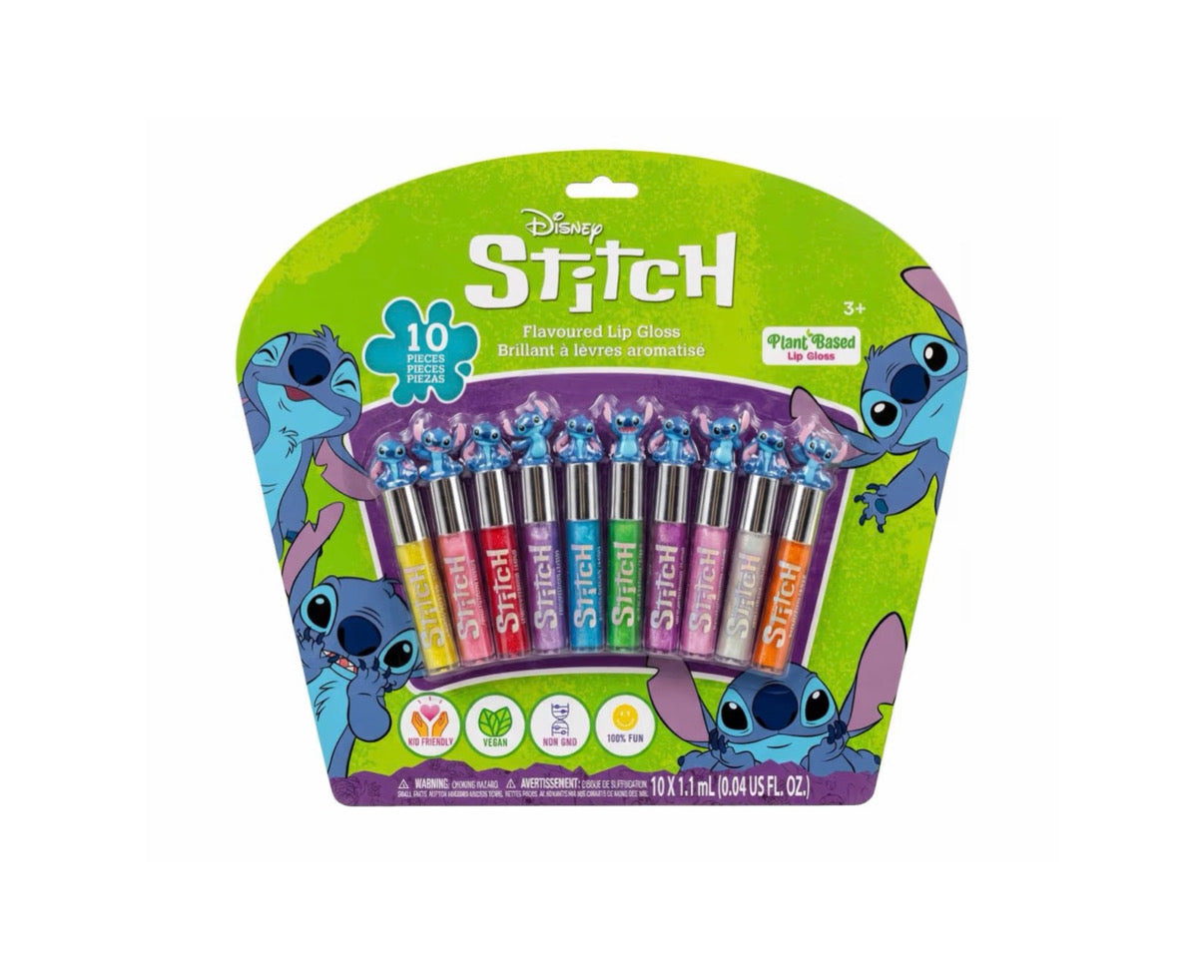 Disney Stitch lūpų blizgių rinkinys vaikams – 10 vnt