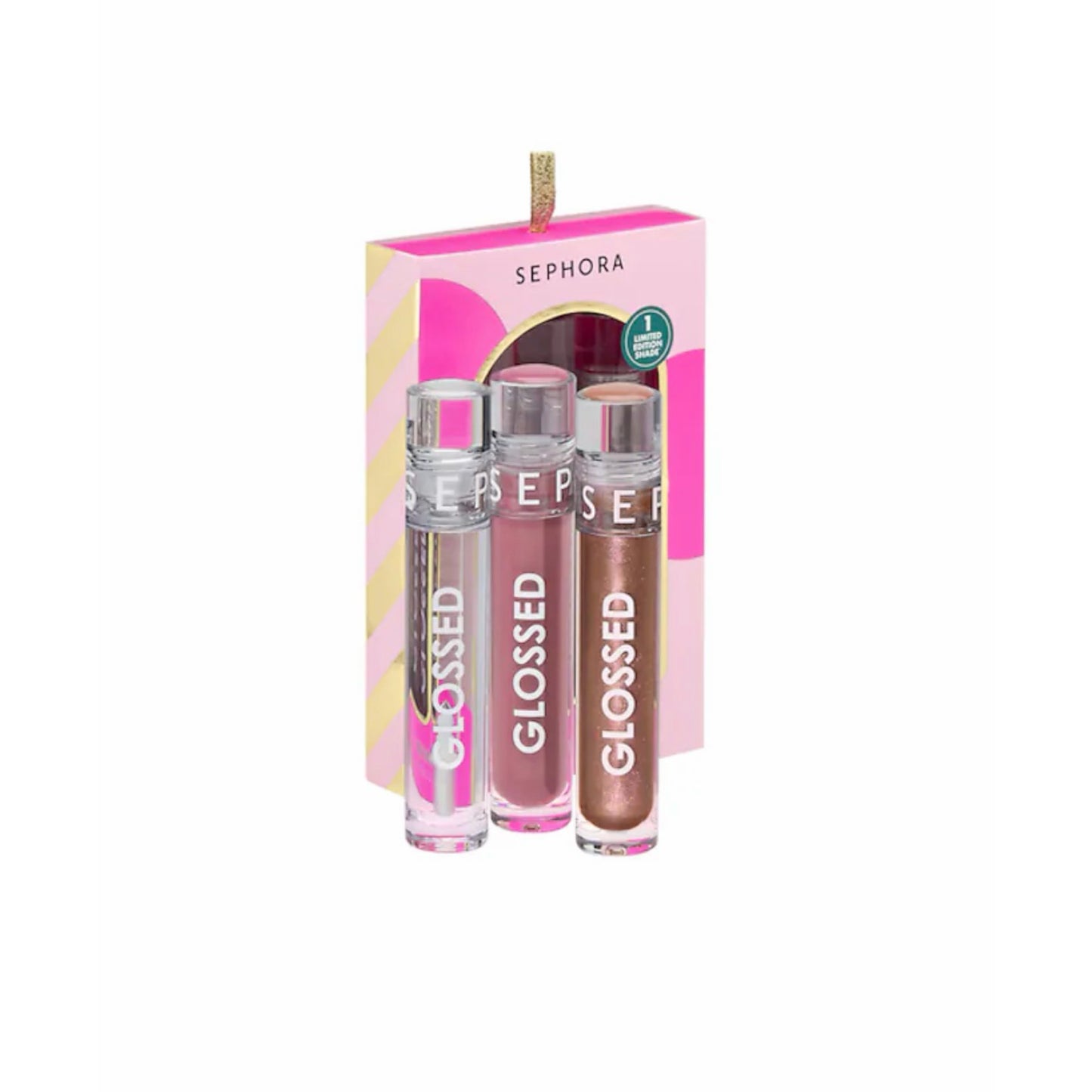 Sephora Glossed™ 3 lūpų blizgių rinkinys – limituota kalėdinė kolekcija