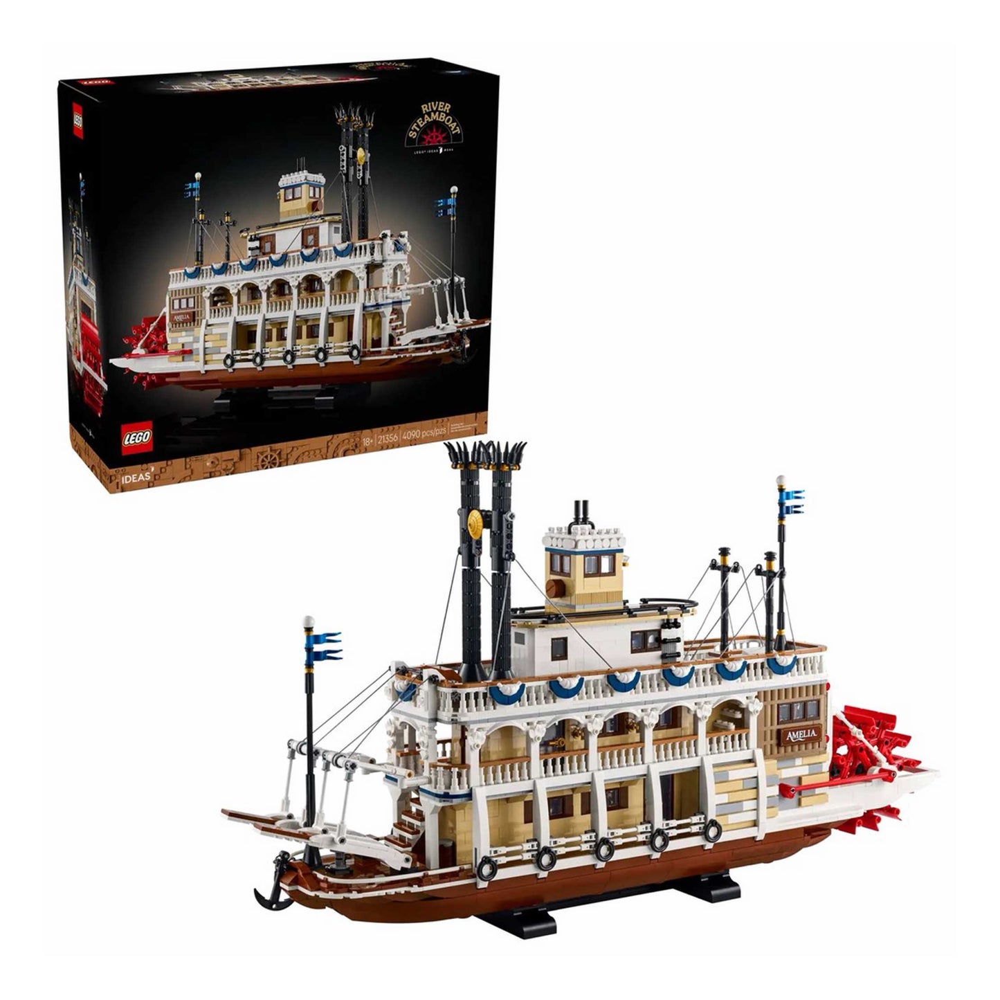 LEGO® Ideas Upių garlaivis 21356
