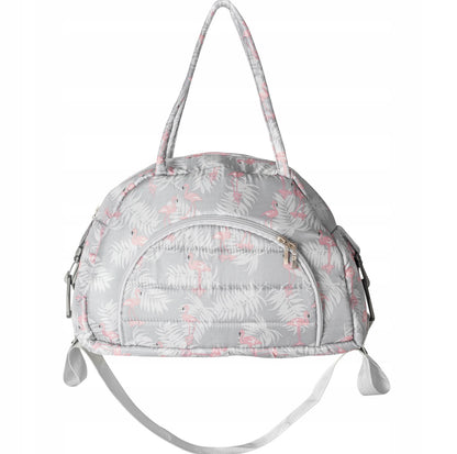 Žieminis vežimėlio miegmaišis su kailiu ir rankine „Teddy PRO-V Pastel“ – šiltas ir elegantiškas rinkinys