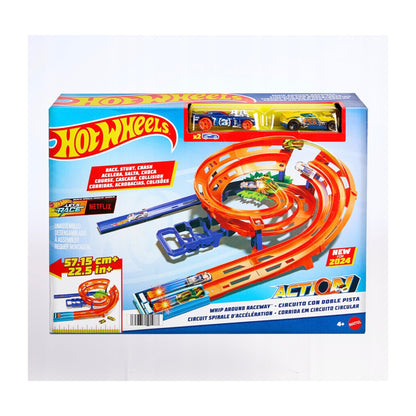Hot Wheels „Twisted Loop“ lenktynių trasa su 2 automobiliais