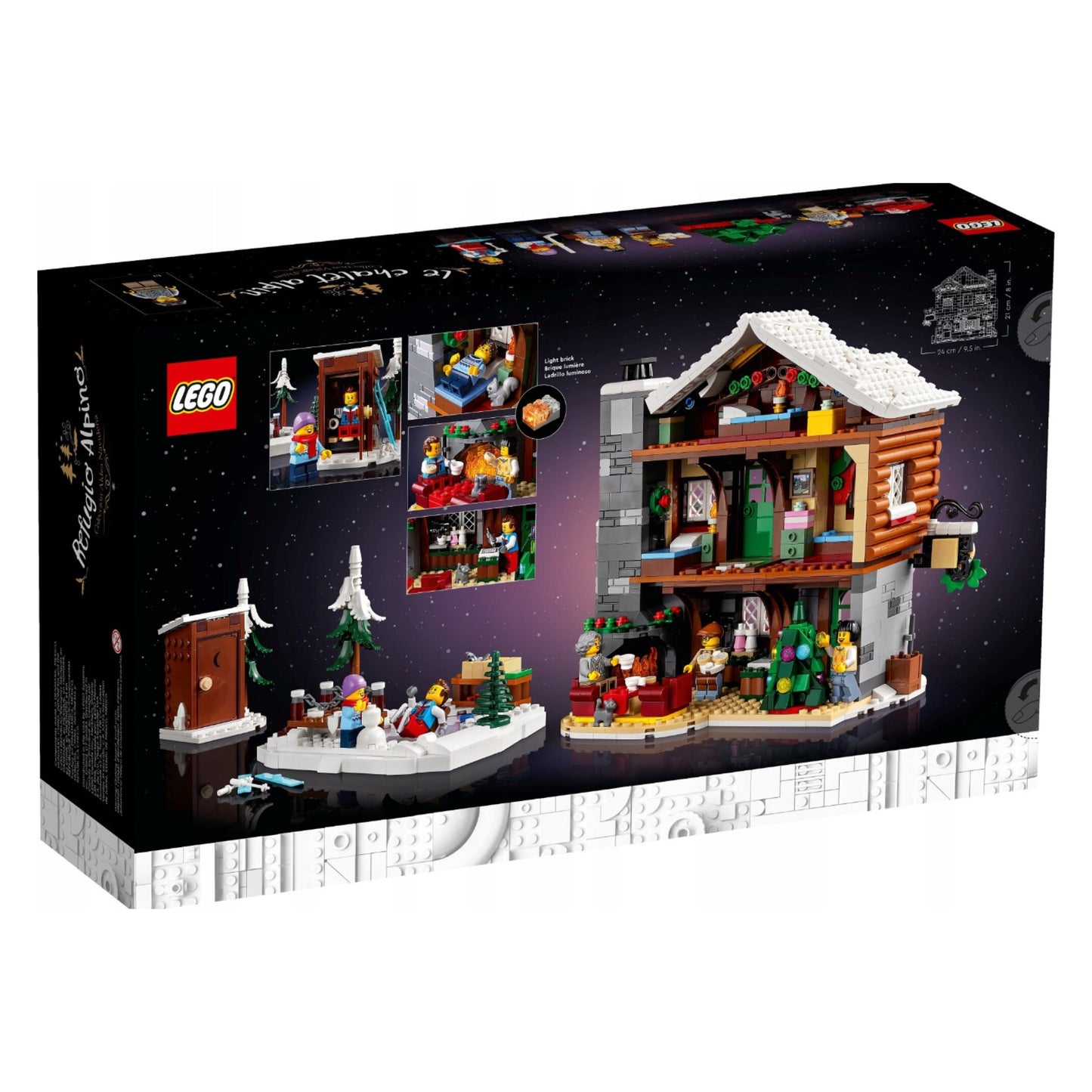 LEGO Icons - Kalnų trobelė – žiemos kolekcijos namelis