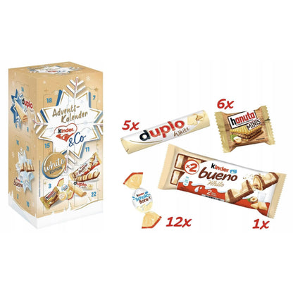 Kinder White Advento kalendorius – baltasis šokoladas