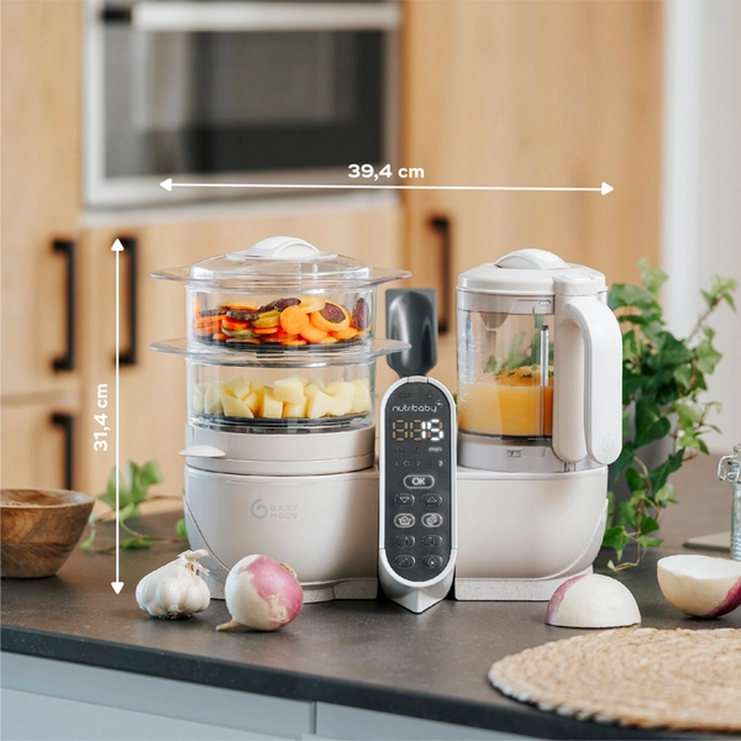 BABYMOOV Nutribaby+ daugiafunkcinis maisto gaminimo prietaisas White