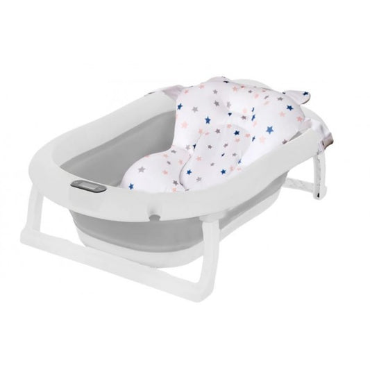 Foldable bathtub BB Premium with thermometer Gray