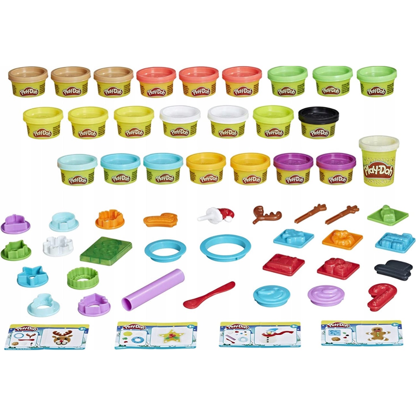 Play-Doh Kalėdinis advento kalendorius su plastilinu – 24 siurprizai vaikams