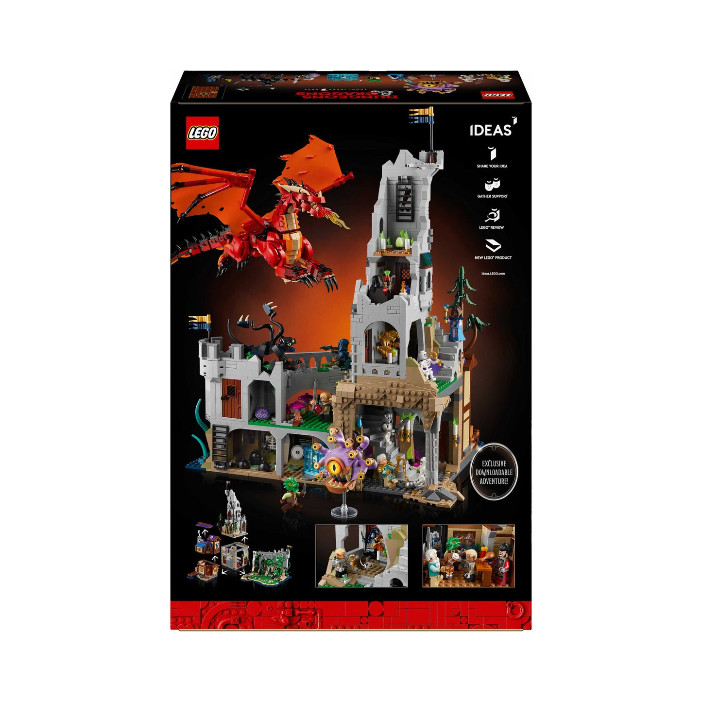 LEGO® Ideas Dungeons & Dragons: raudonojo drakono istorija 21348