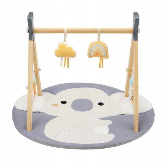 Lavinamasis interaktyvus kilimėlis kūdikiams „Koala“ su medine arka ir žaisliukais