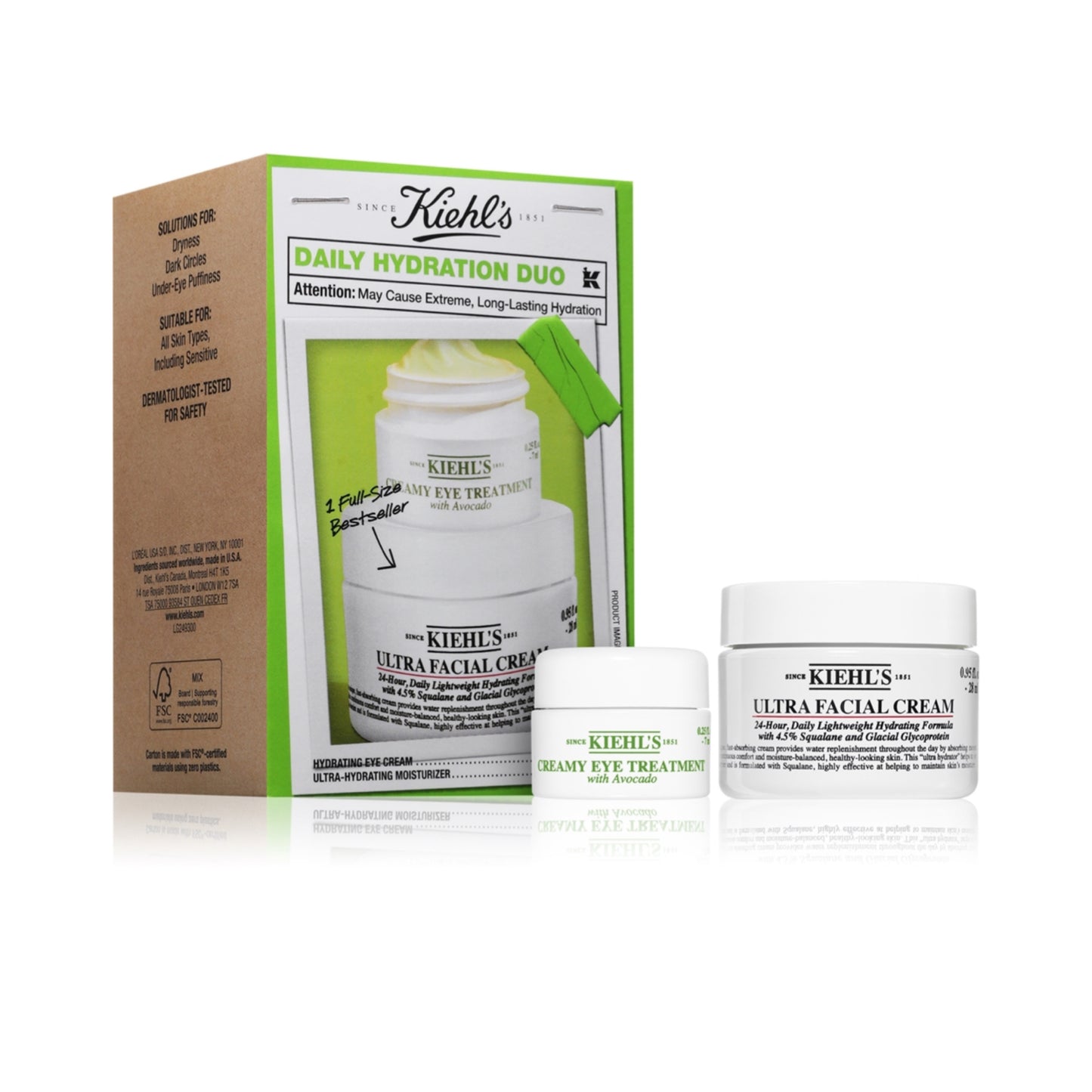 Kiehl’s „Daily Hydration Duo“ drėkinamasis dovanų rinkinys