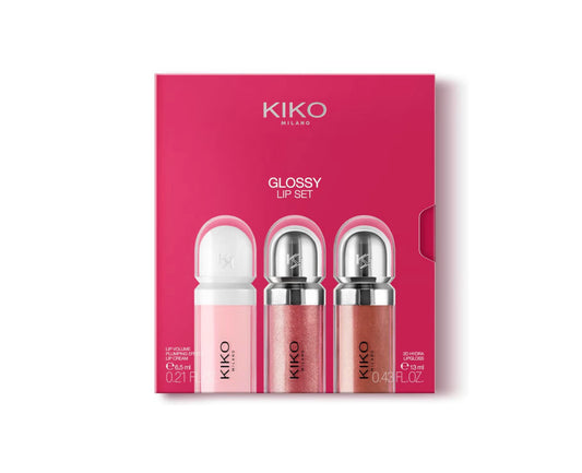 KIKO Milano Lip Gloss Set – 3 dalių dovanų rinkinys
