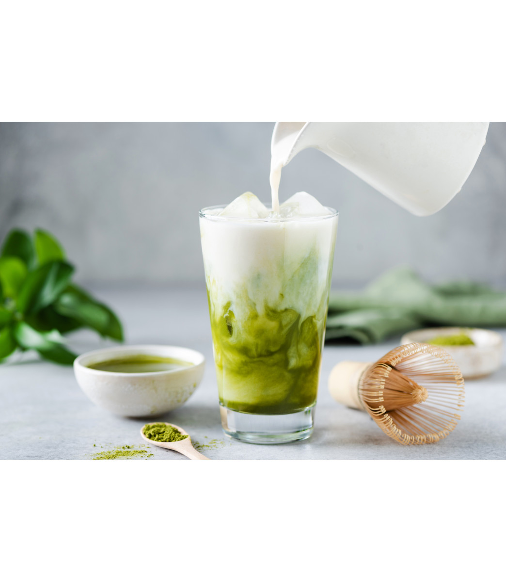 Japoniškos matcha arbatos ir matcha latte dovanų rinkinys