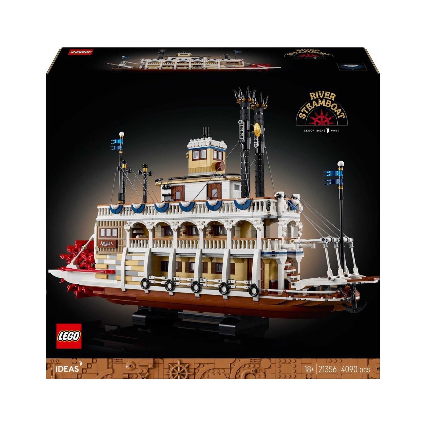 LEGO® Ideas Upių garlaivis 21356