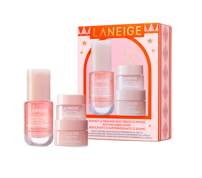 LANEIGE „Bouncy & Firm Mini Skin Treats“ Mini Rinkinys Odos Stangrinimui