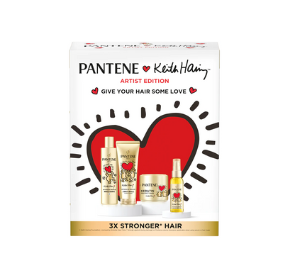 „Pantene“ Keith Haring Artist Edition rinkinys pažeistiems plaukams