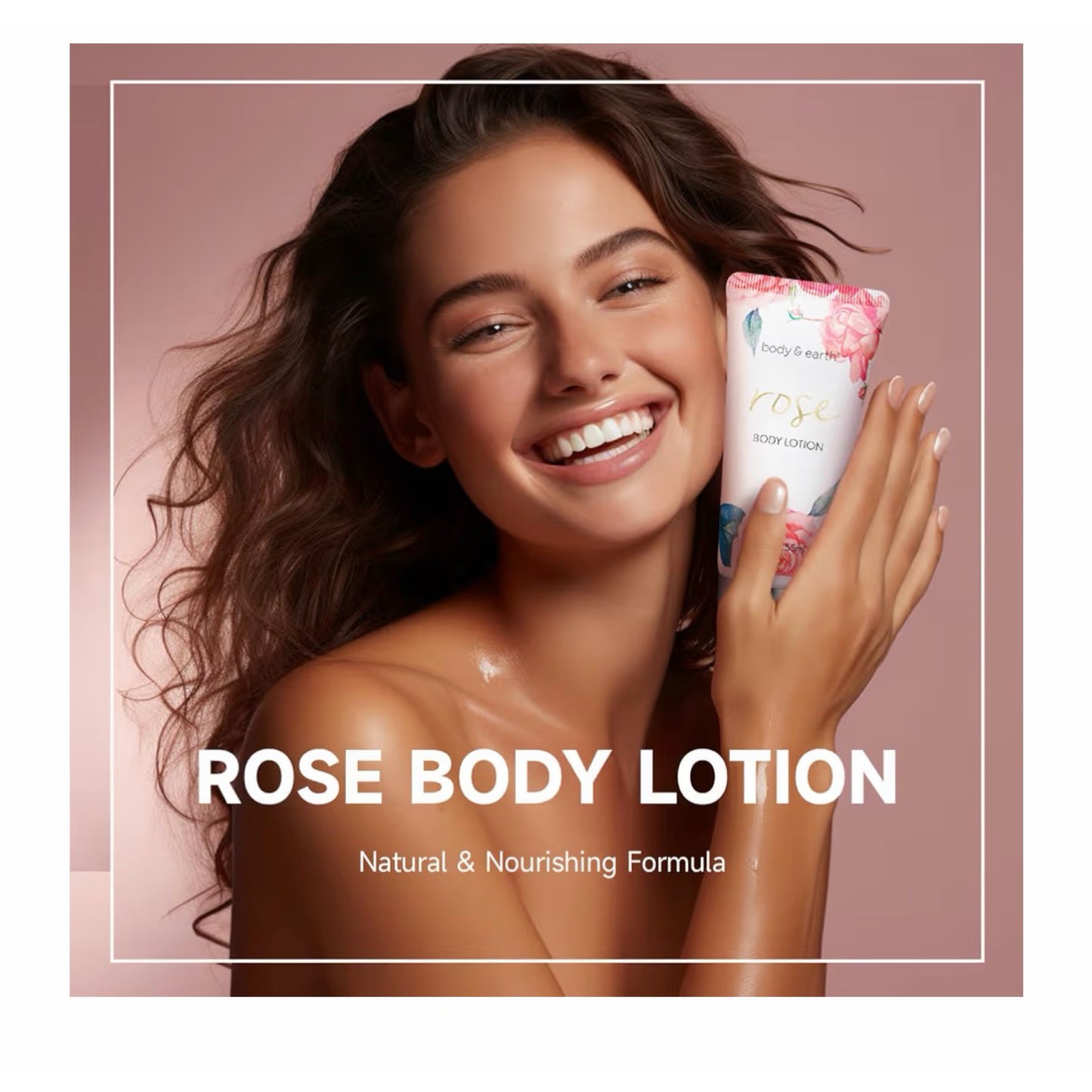 SPA dovanų dėžutė – 6 dalių kūno priežiūros rinkinys rožių aromato