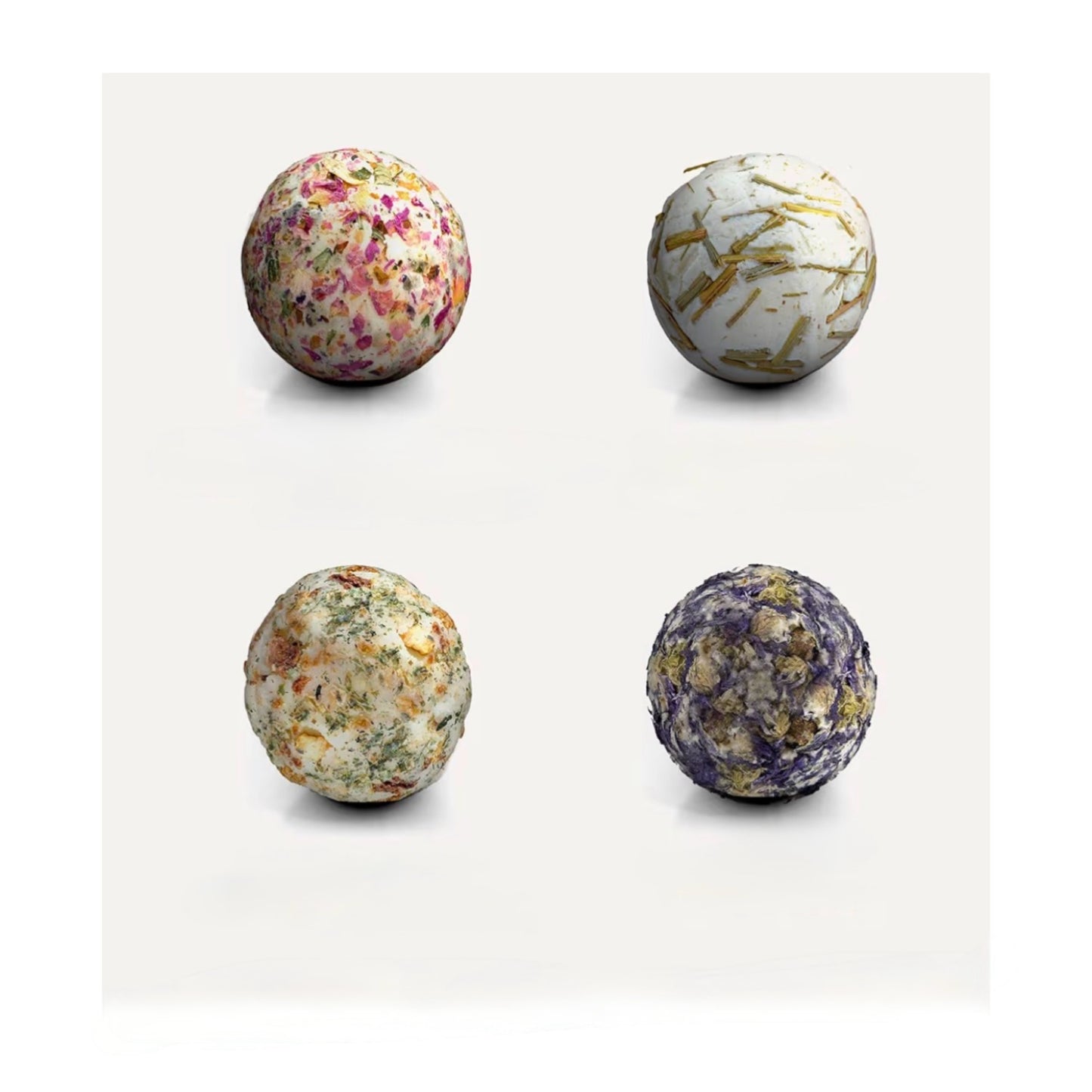 Satin Naturel prabangių ekologiškų vonios bombų rinkinys (4 vnt.)