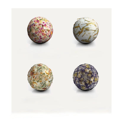 Satin Naturel prabangių ekologiškų vonios bombų rinkinys (4 vnt.)