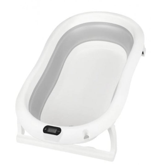 Foldable bathtub BB Premium with thermometer Gray