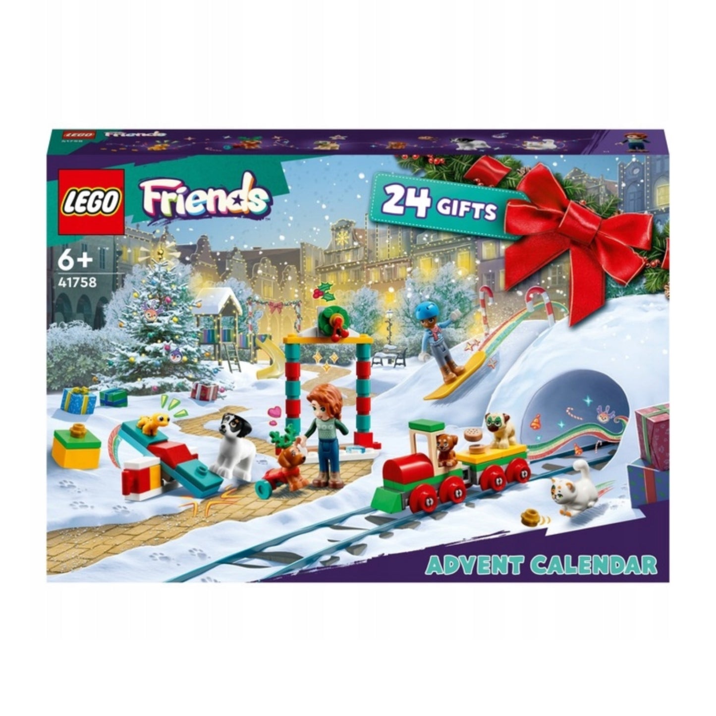 LEGO® Friends advento kalendorius 2025 – Kalėdinis gyvūnėlių pasaulis vaikams