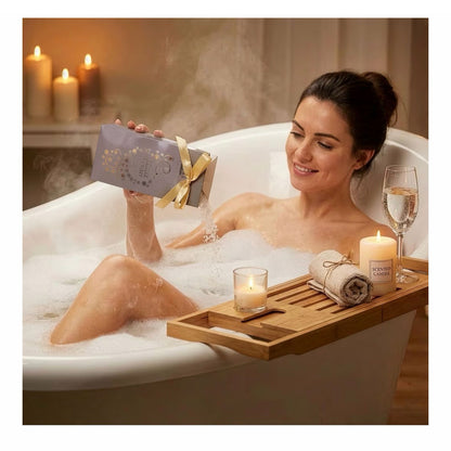 „Vanilla Christmas“ 6 dalių kalėdinis SPA rinkinys dekoratyvinėse rogutėse