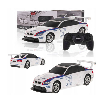 Nuotolinio valdymo automobilis BMW M3 1:24 – RC sportinis modelis vaikams (balta)