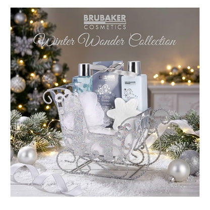 „Vanilla Christmas“ 6 dalių kalėdinis SPA rinkinys dekoratyvinėse rogutėse