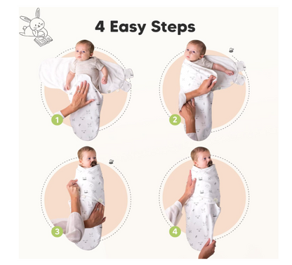 „KeaBabies“ - Organiniai kūdikių vystykliukai – 3 vnt. rinkinys (0-3mėn.)