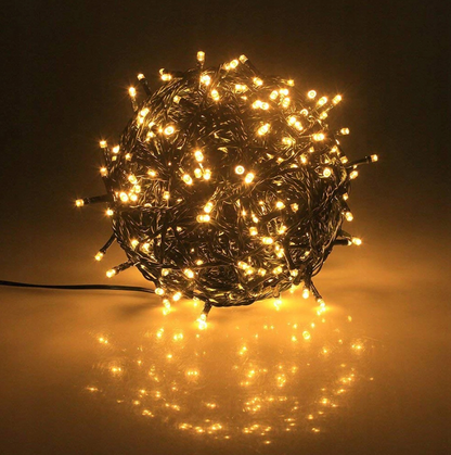 Kalėdinės LED lemputės eglutei – 500 LED, 32,7 m, šiltai balta šviesa