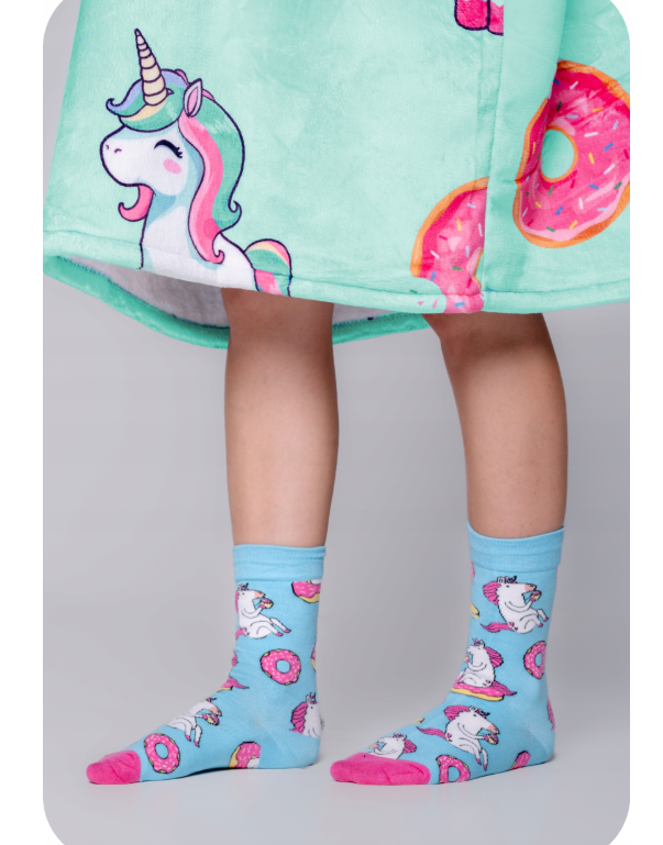 Pledas – džemperis „Unicorn“ su šiltomis kojinėmis - XXL