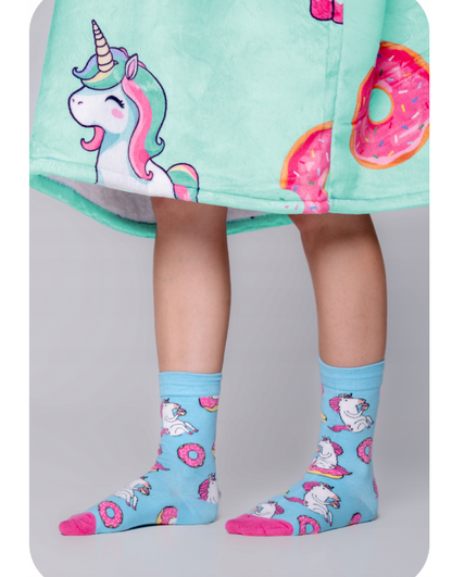 Pledas – džemperis „Unicorn“ su šiltomis kojinėmis - XXL